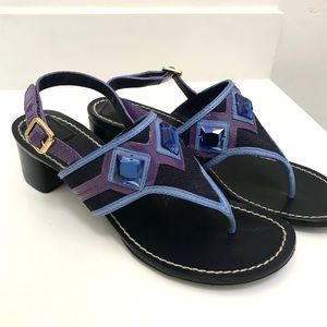 Tory Burch jeweled sandal with heel